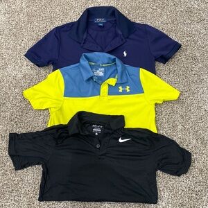 Boys size small polos